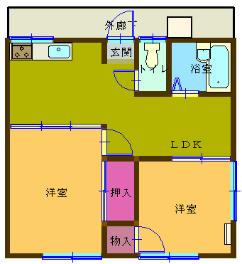 ハイツ小林２Ｂ